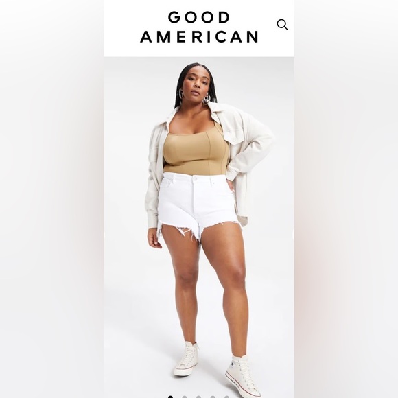 Good American Pants - Good American Bombshell Short White